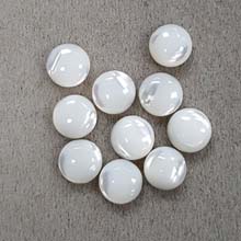 8MM ROUND CABOCHON MOP WHITE(10PCS/BAG)